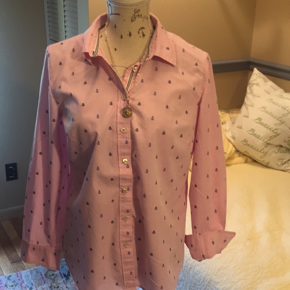 Talbots Cotton Button Down Shirt